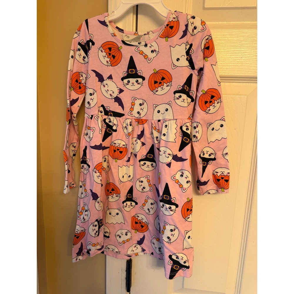Girls Halloween long sleeve dress